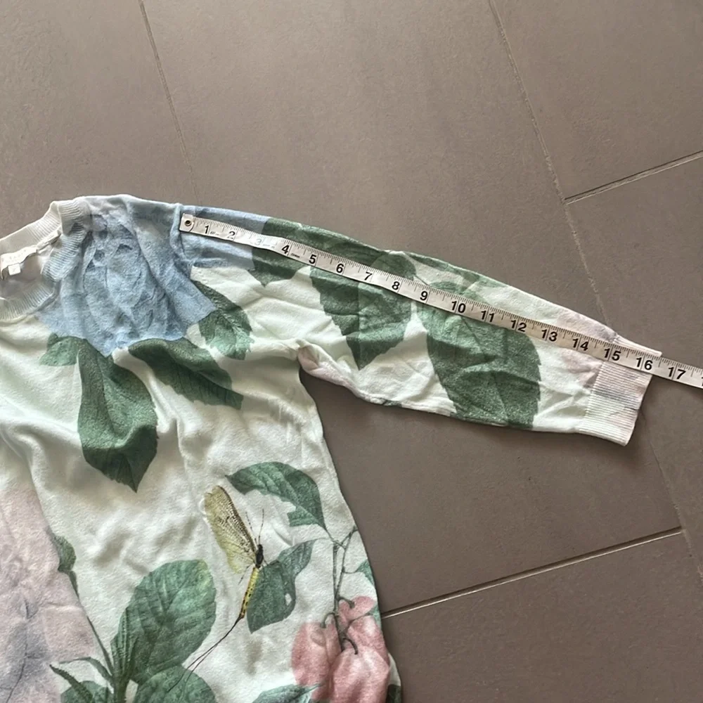 Ted Baker Blue and Green floral insect pullover sweater - Picture 12 of 16